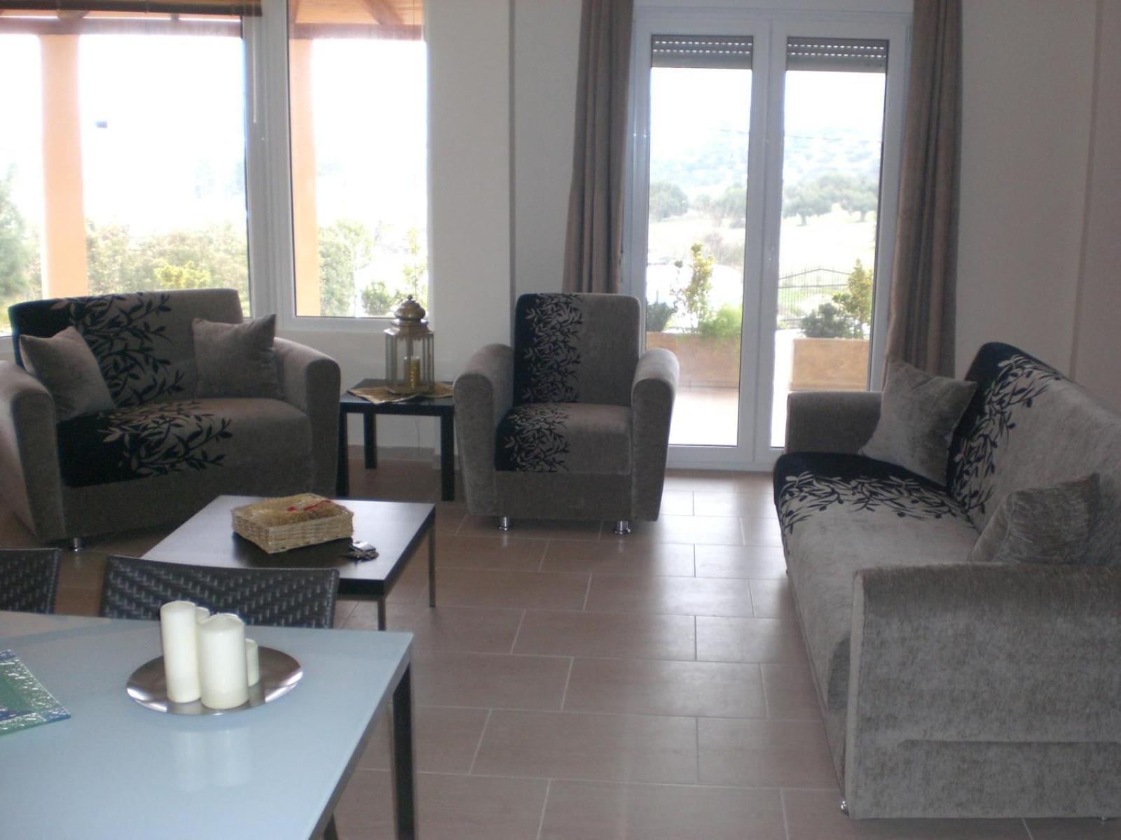 Wonderful Villa With Great View In Posidi-Kalandra Bagian luar foto