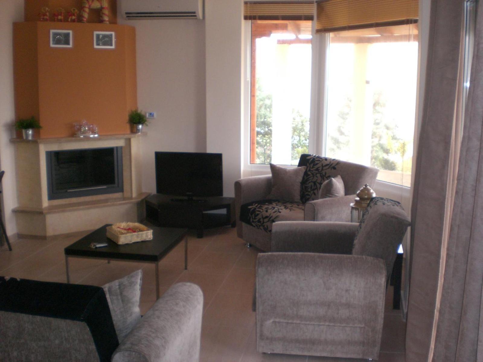 Wonderful Villa With Great View In Posidi-Kalandra Bagian luar foto